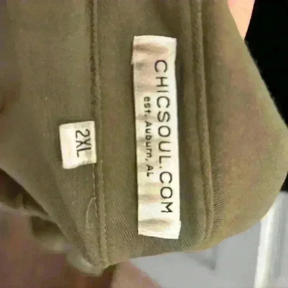 chic soul Womens Sz 2x Cozier Now Jacket, Olive - Picture 6 of 8